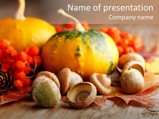 Food Farm Pumpkin PowerPoint Template