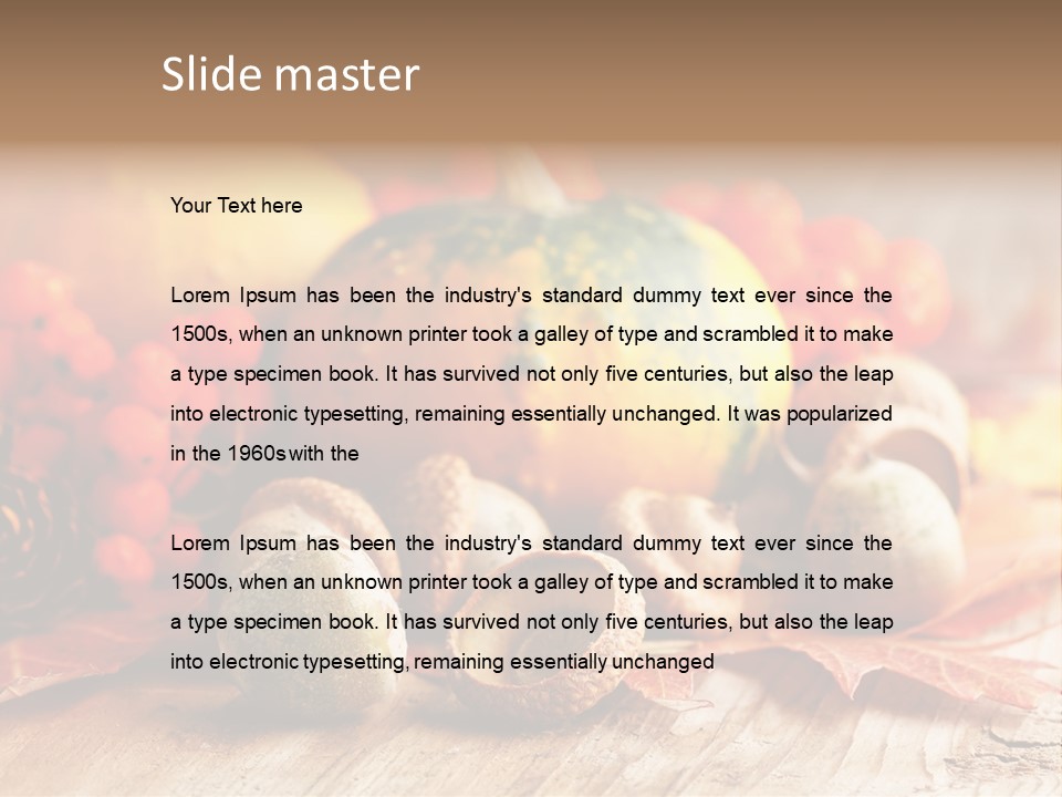 Food Farm Pumpkin PowerPoint Template