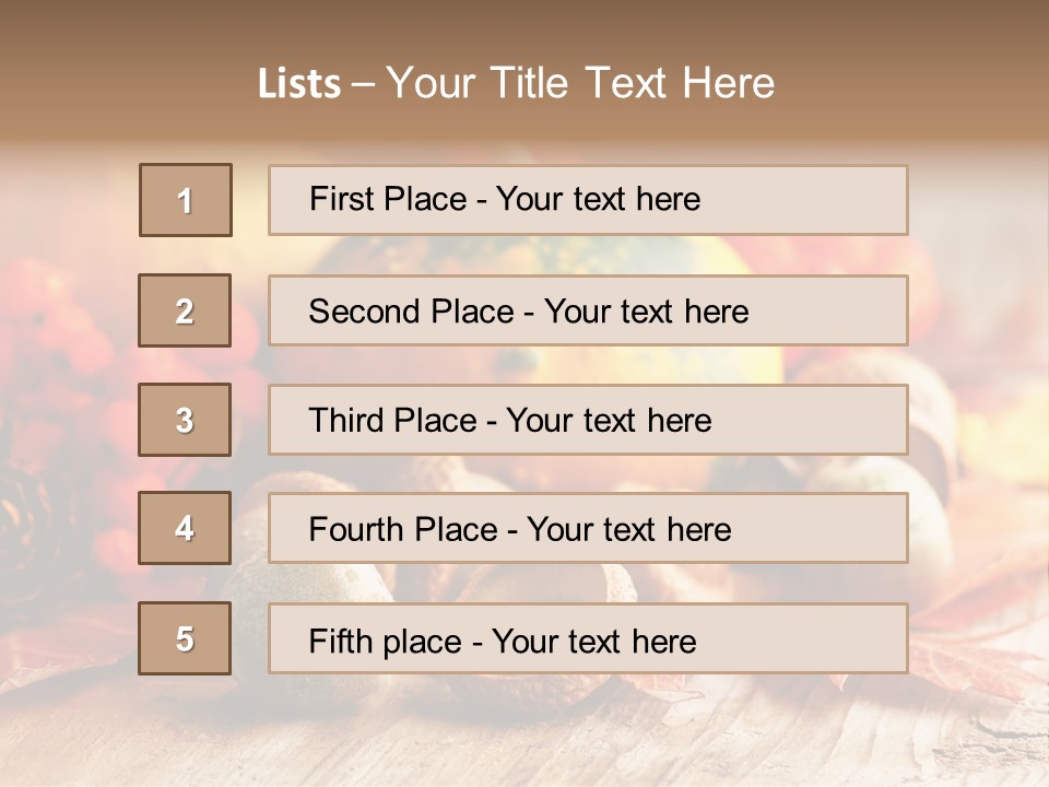 Food Farm Pumpkin PowerPoint Template
