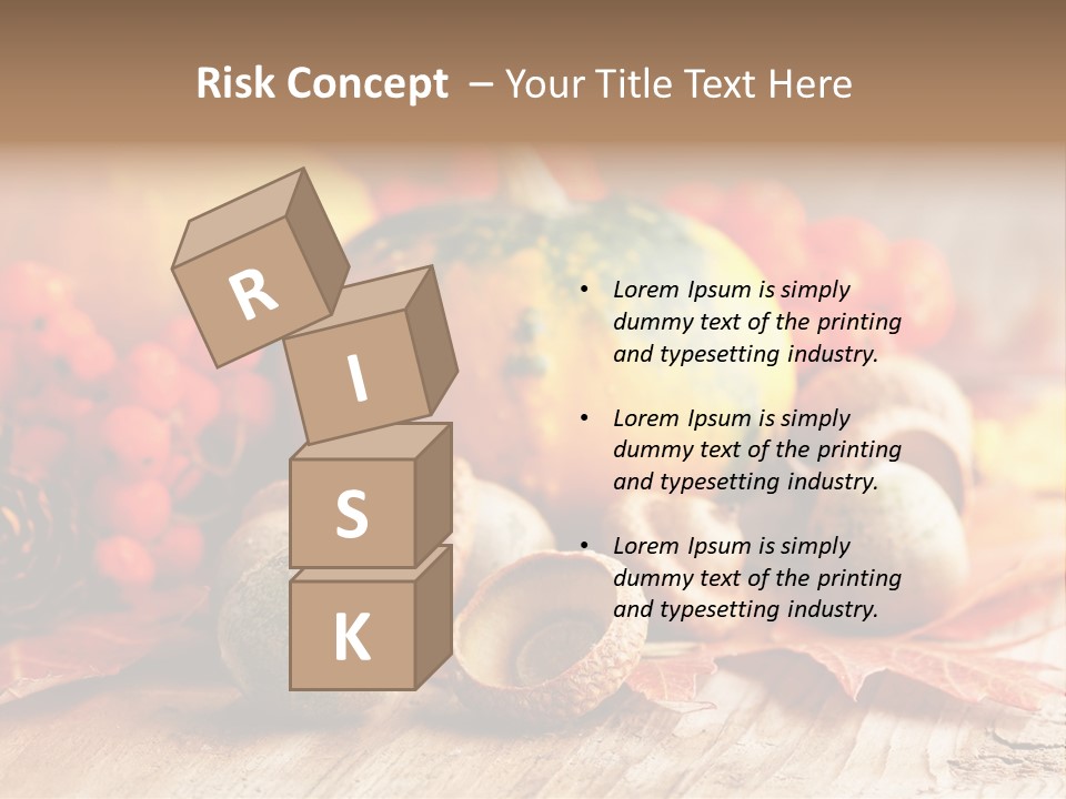 Food Farm Pumpkin PowerPoint Template