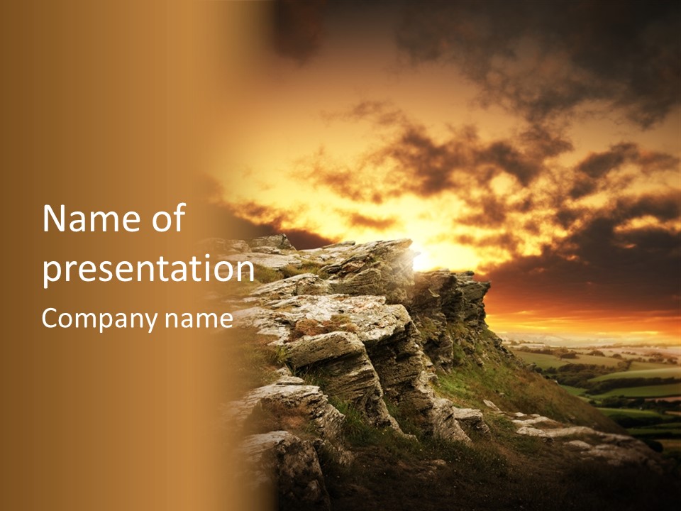 Park Terrain Idyllic PowerPoint Template