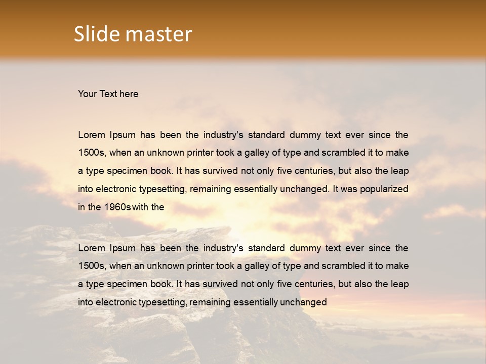 Park Terrain Idyllic PowerPoint Template