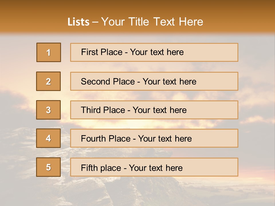 Park Terrain Idyllic PowerPoint Template