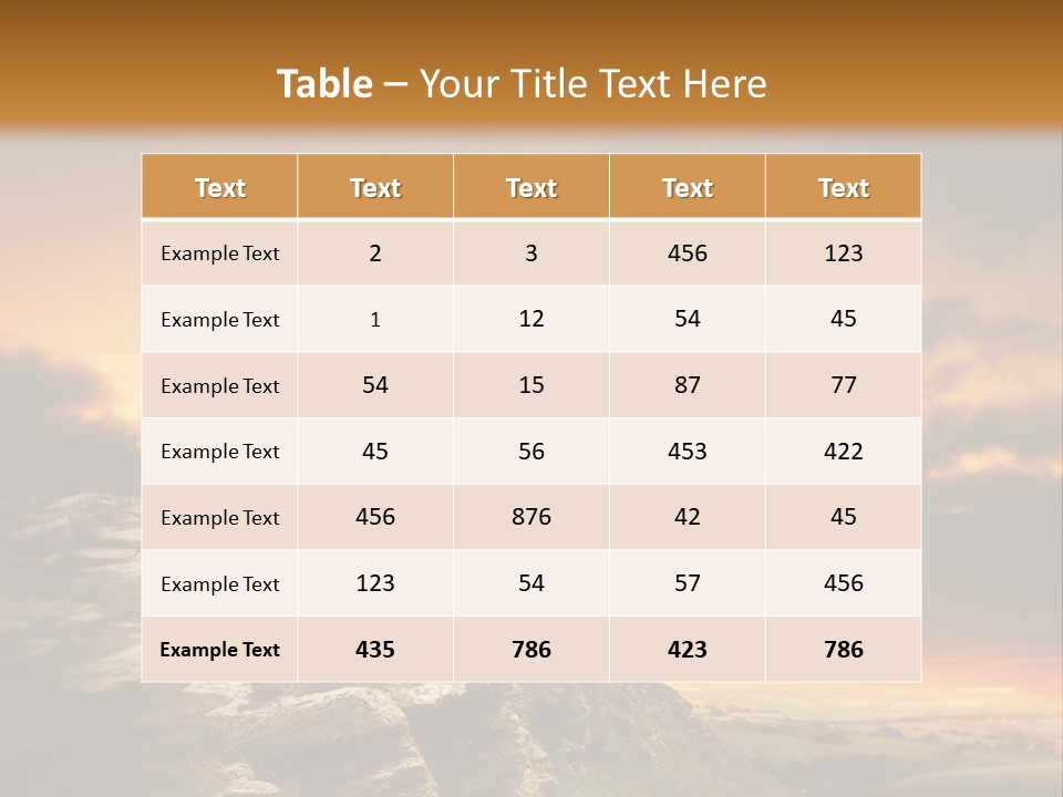 Park Terrain Idyllic PowerPoint Template