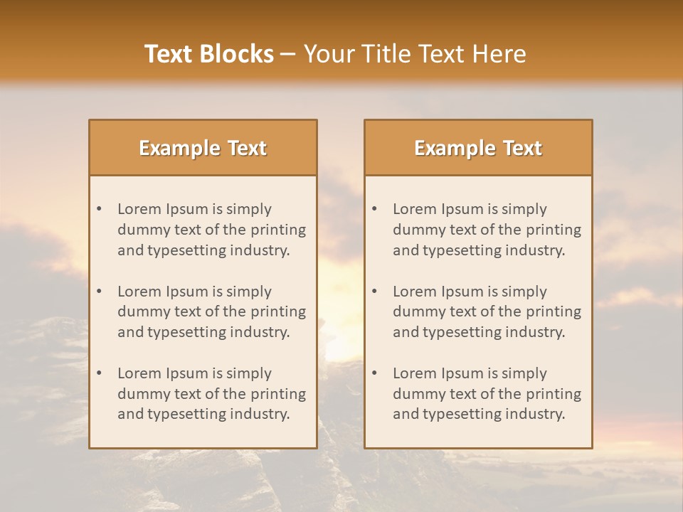 Park Terrain Idyllic PowerPoint Template