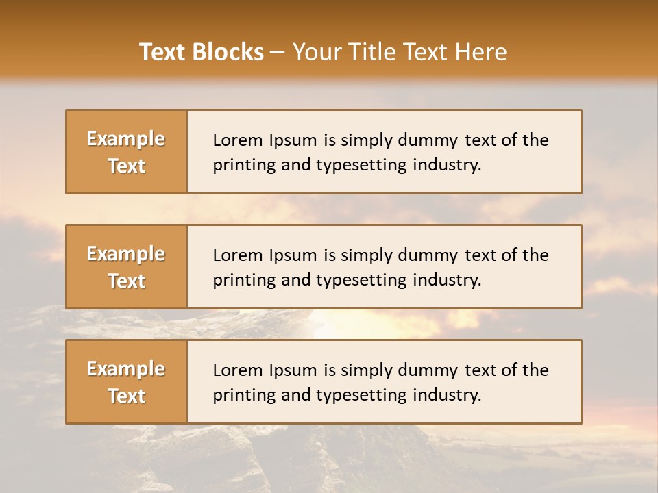 Park Terrain Idyllic PowerPoint Template