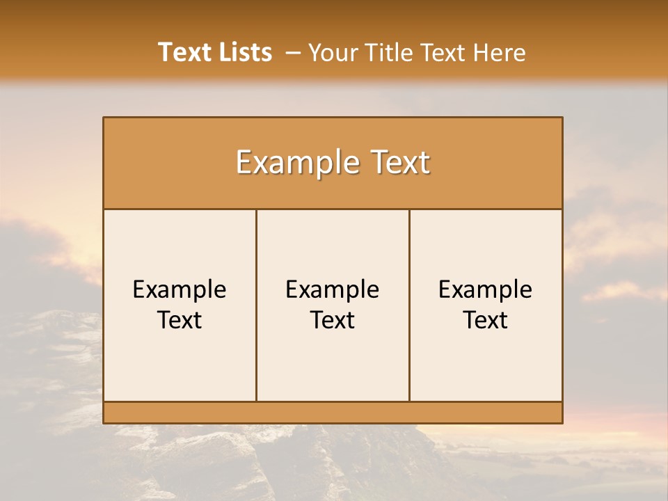 Park Terrain Idyllic PowerPoint Template