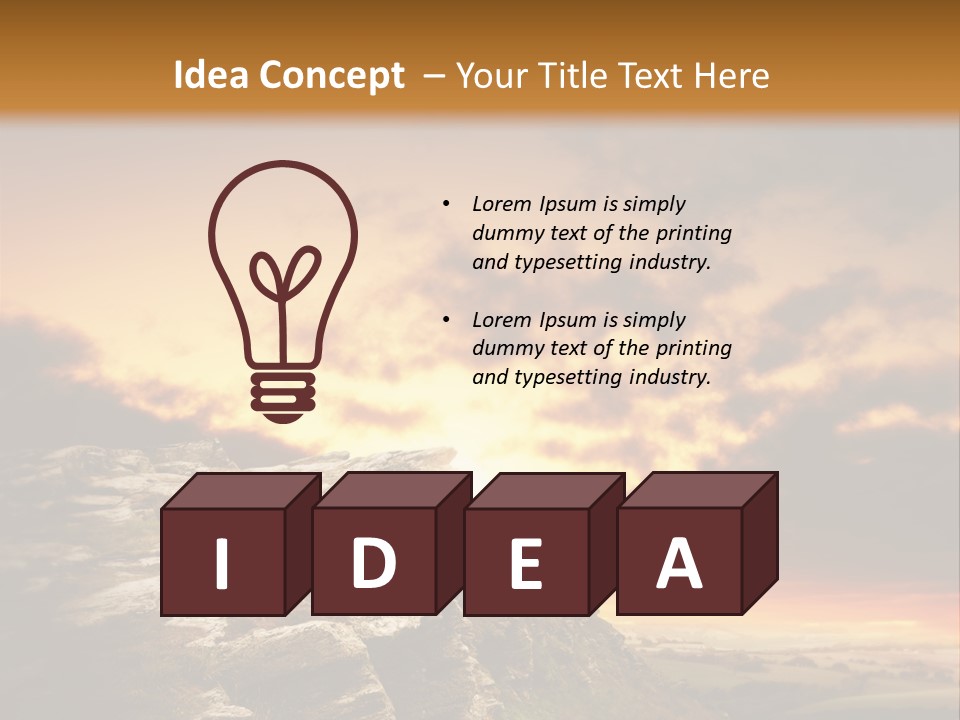 Park Terrain Idyllic PowerPoint Template