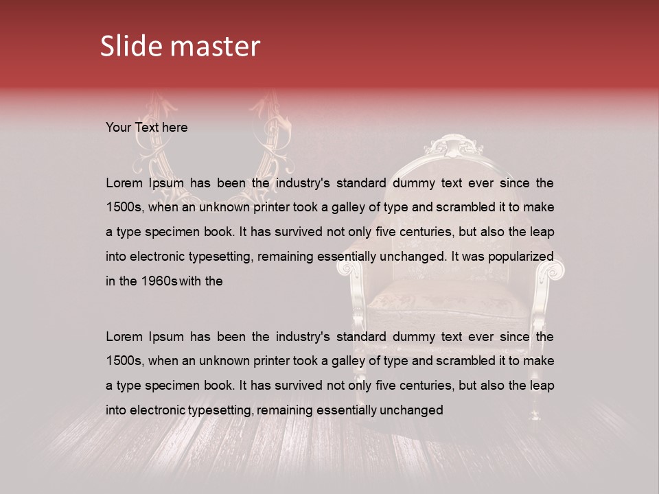 Interior Grunge Weathered PowerPoint Template