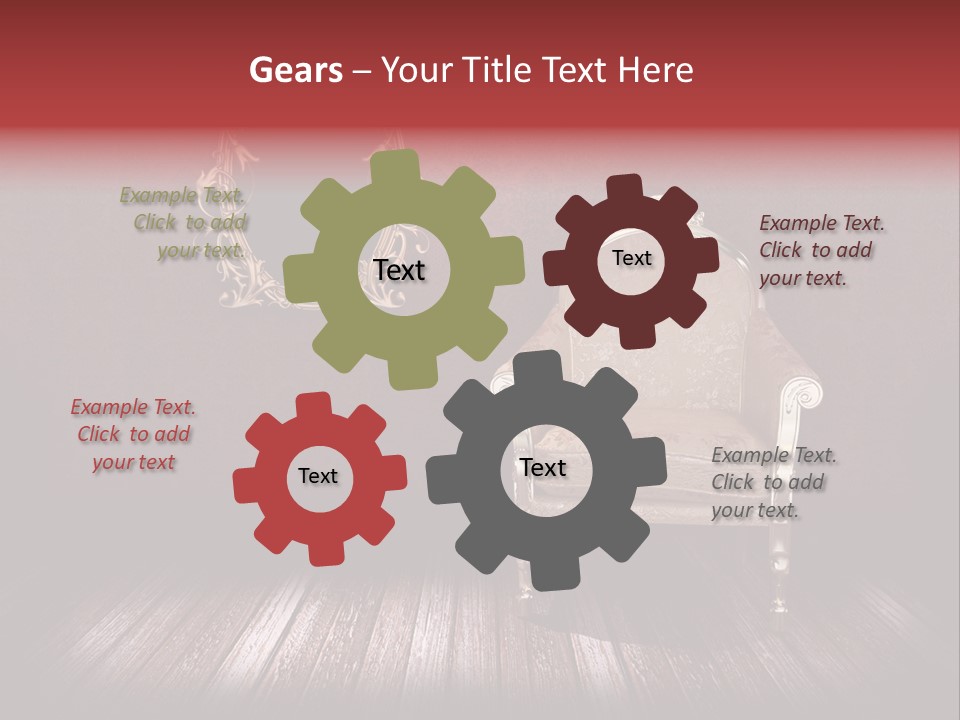 Interior Grunge Weathered PowerPoint Template