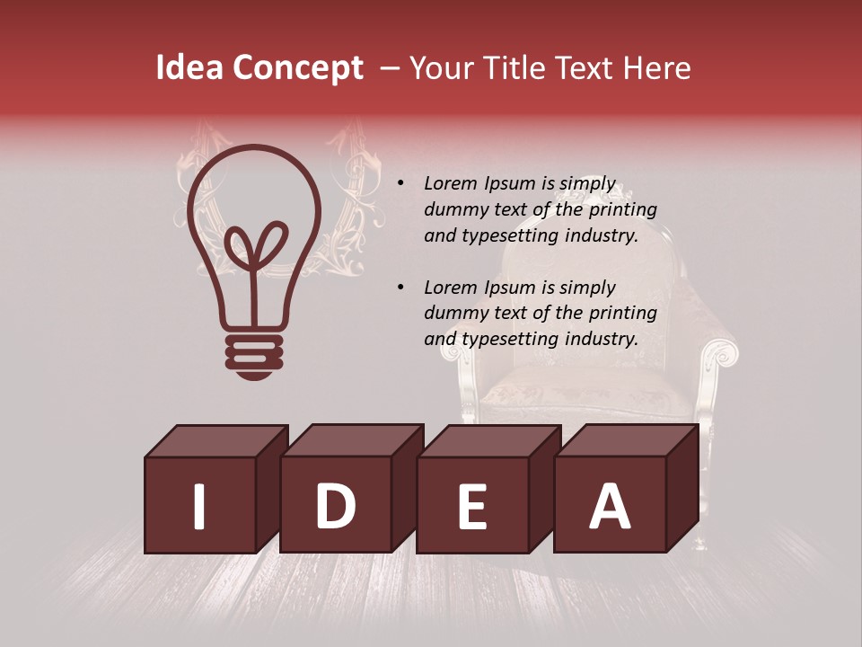 Interior Grunge Weathered PowerPoint Template