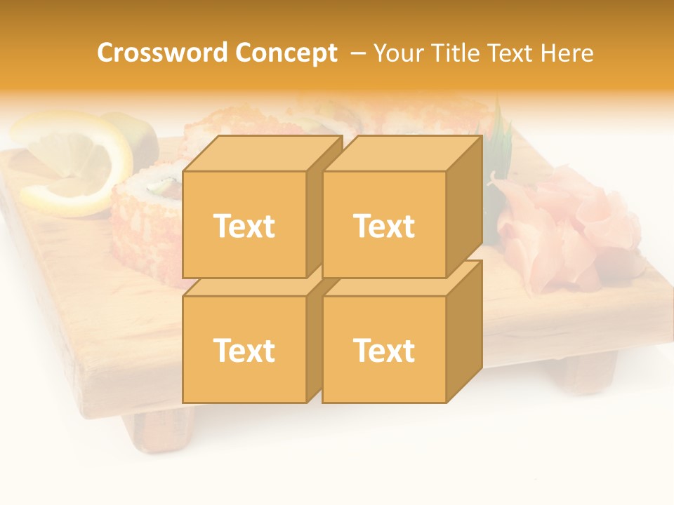 Closeup Gourmet Asia PowerPoint Template