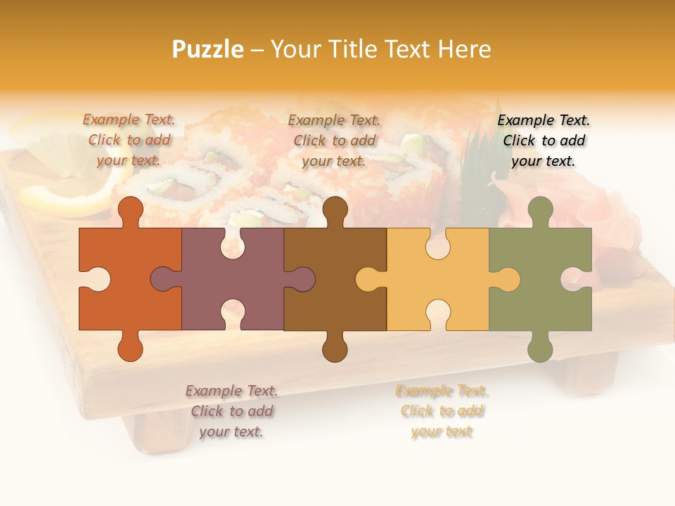 Closeup Gourmet Asia PowerPoint Template