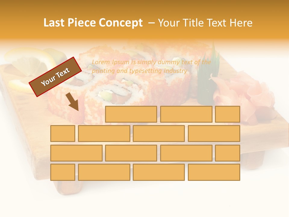Closeup Gourmet Asia PowerPoint Template