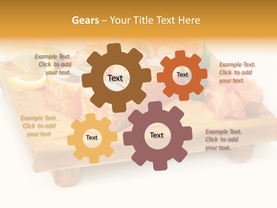 Closeup Gourmet Asia PowerPoint Template