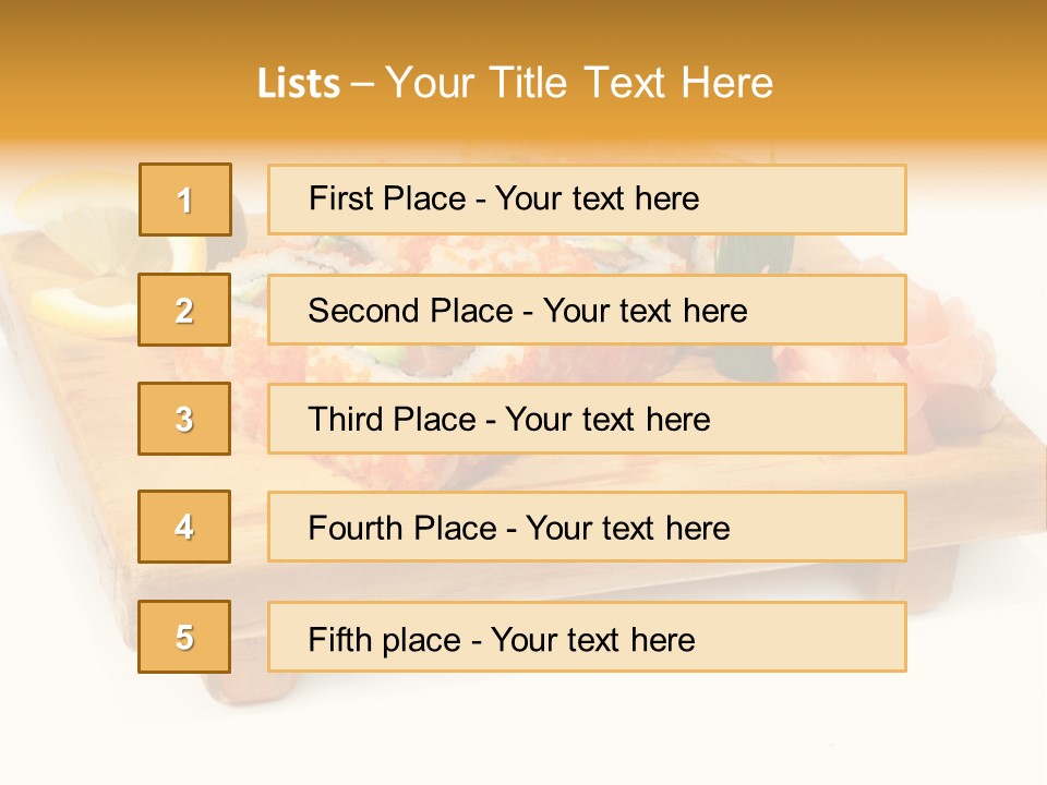 Closeup Gourmet Asia PowerPoint Template