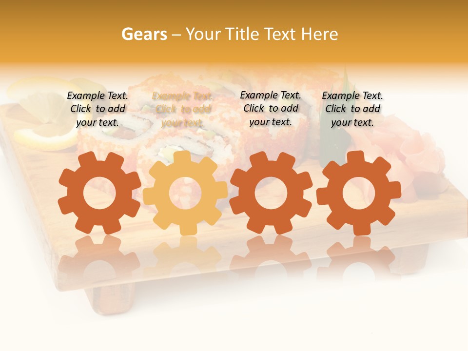 Closeup Gourmet Asia PowerPoint Template