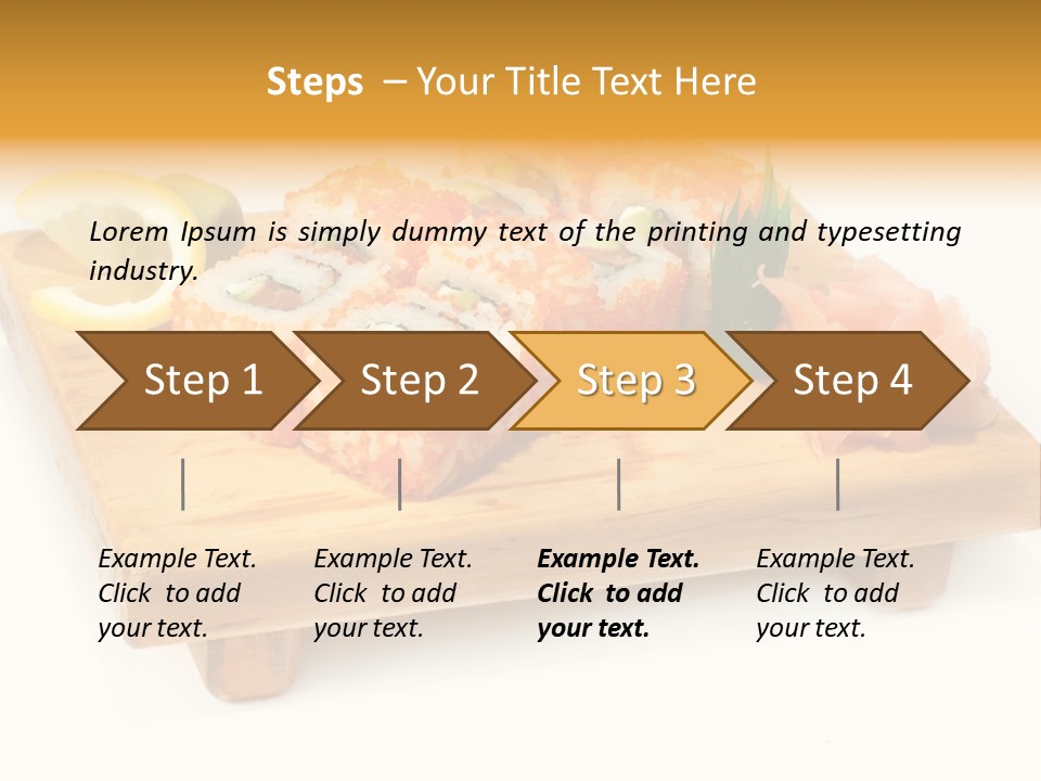 Closeup Gourmet Asia PowerPoint Template