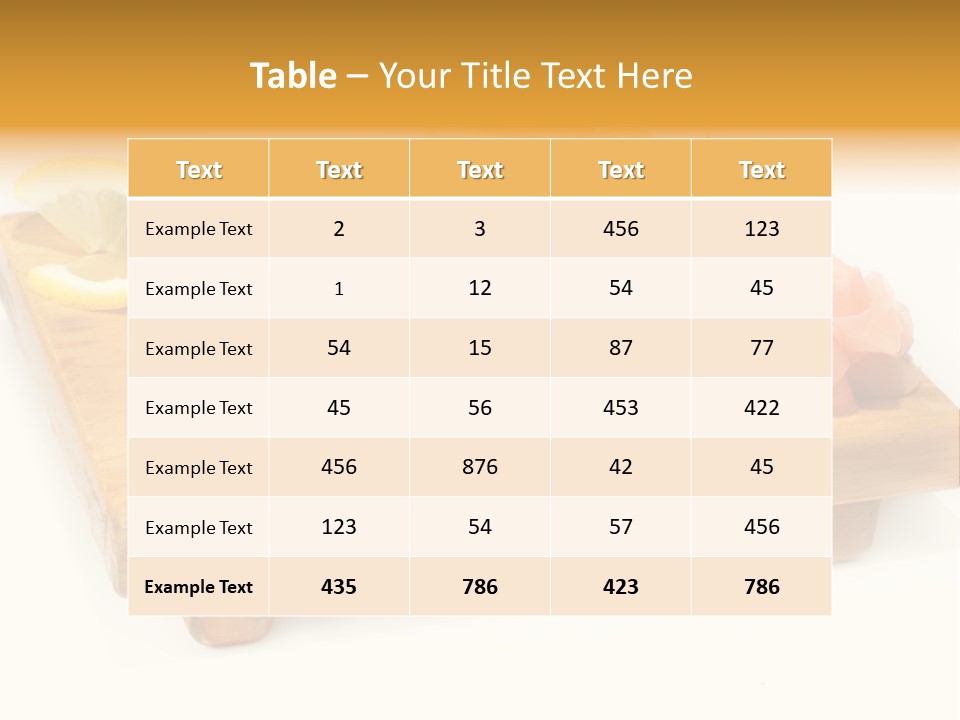 Closeup Gourmet Asia PowerPoint Template