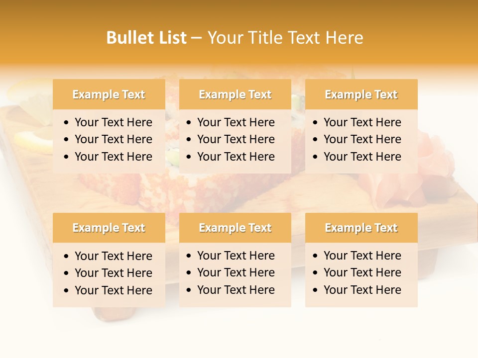 Closeup Gourmet Asia PowerPoint Template