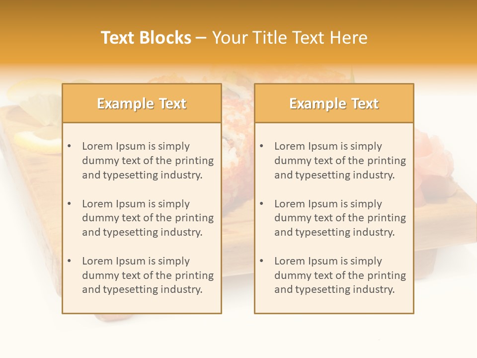 Closeup Gourmet Asia PowerPoint Template