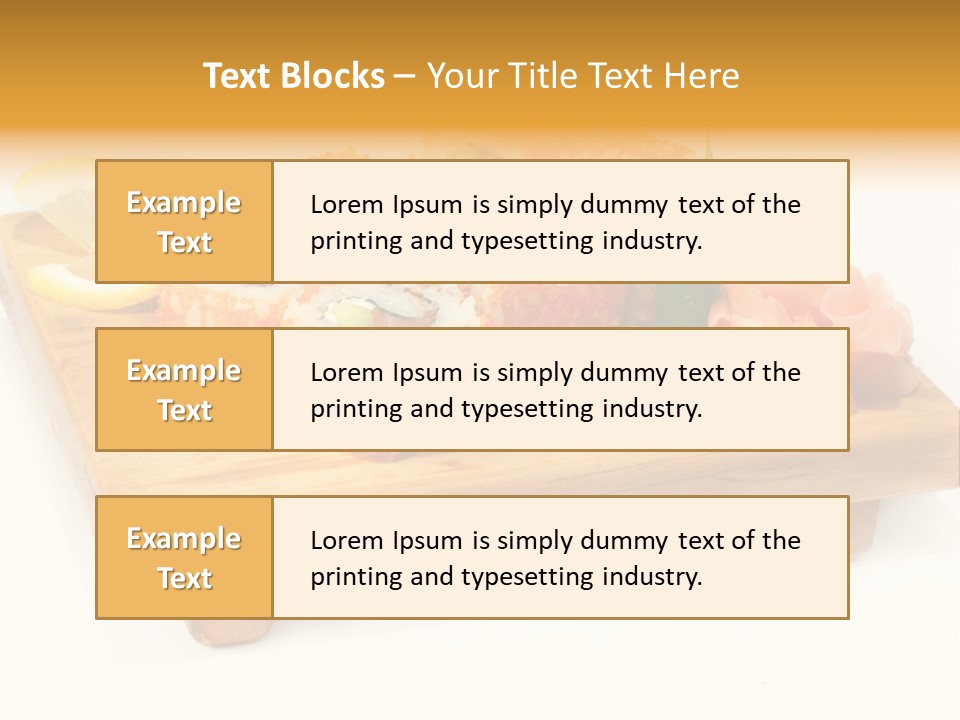 Closeup Gourmet Asia PowerPoint Template