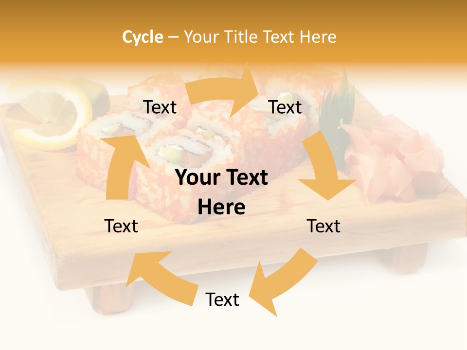 Closeup Gourmet Asia PowerPoint Template