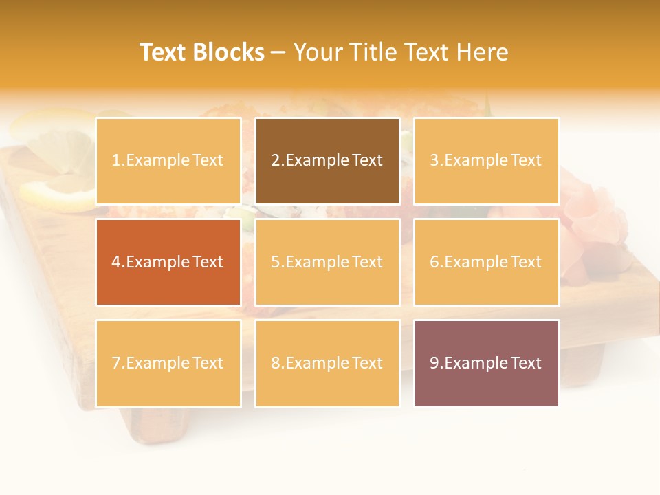 Closeup Gourmet Asia PowerPoint Template