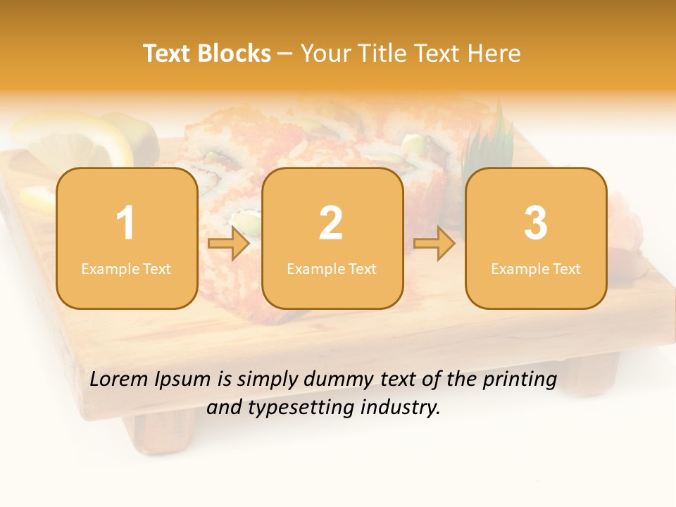 Closeup Gourmet Asia PowerPoint Template