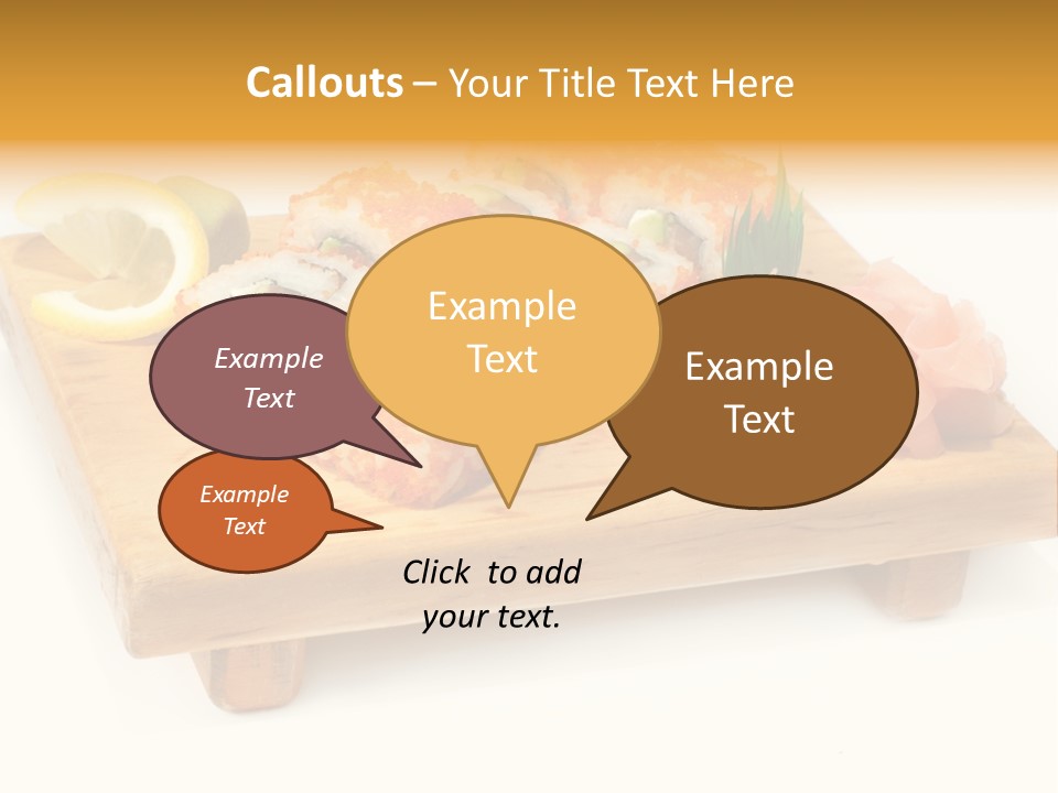 Closeup Gourmet Asia PowerPoint Template