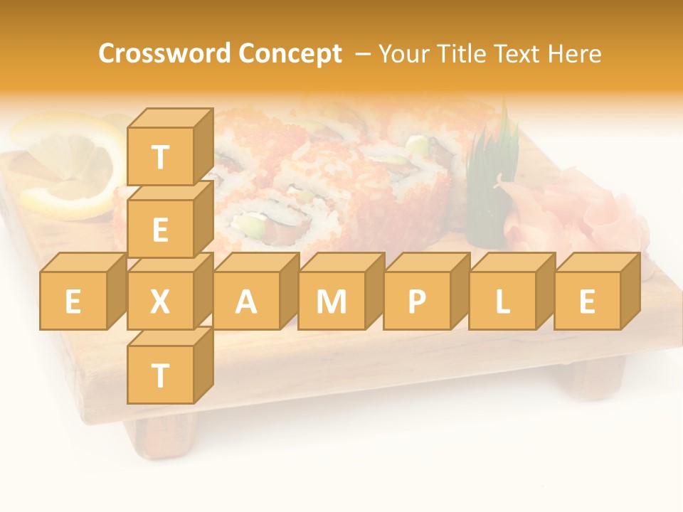 Closeup Gourmet Asia PowerPoint Template