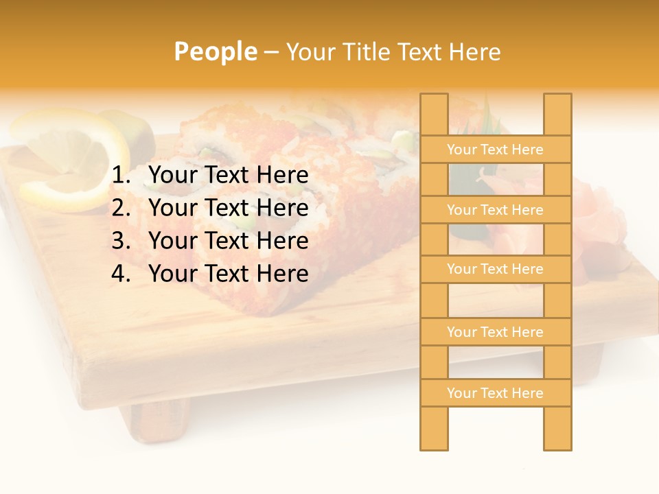 Closeup Gourmet Asia PowerPoint Template