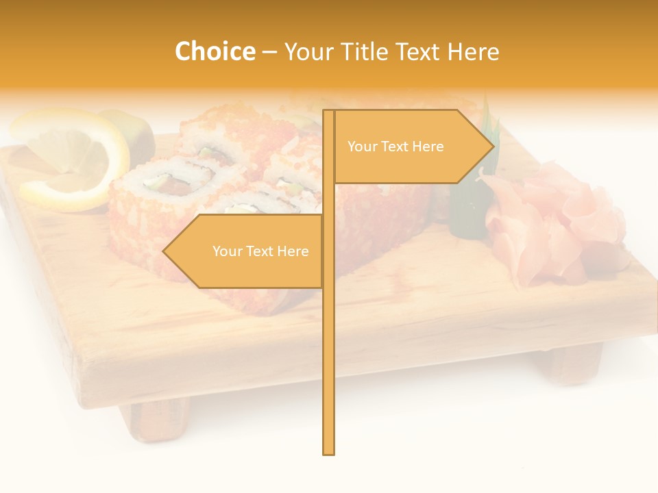 Closeup Gourmet Asia PowerPoint Template