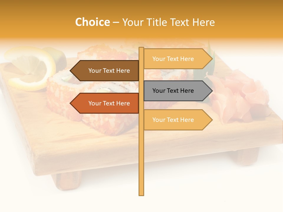 Closeup Gourmet Asia PowerPoint Template