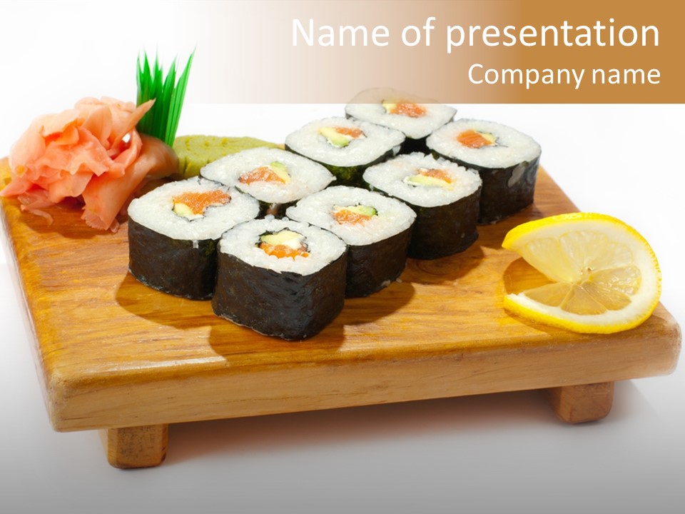 Unagi Cuisine Maki PowerPoint Template