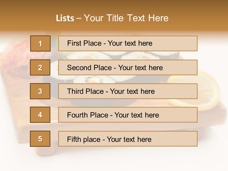 Unagi Cuisine Maki PowerPoint Template
