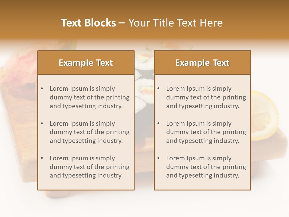 Unagi Cuisine Maki PowerPoint Template