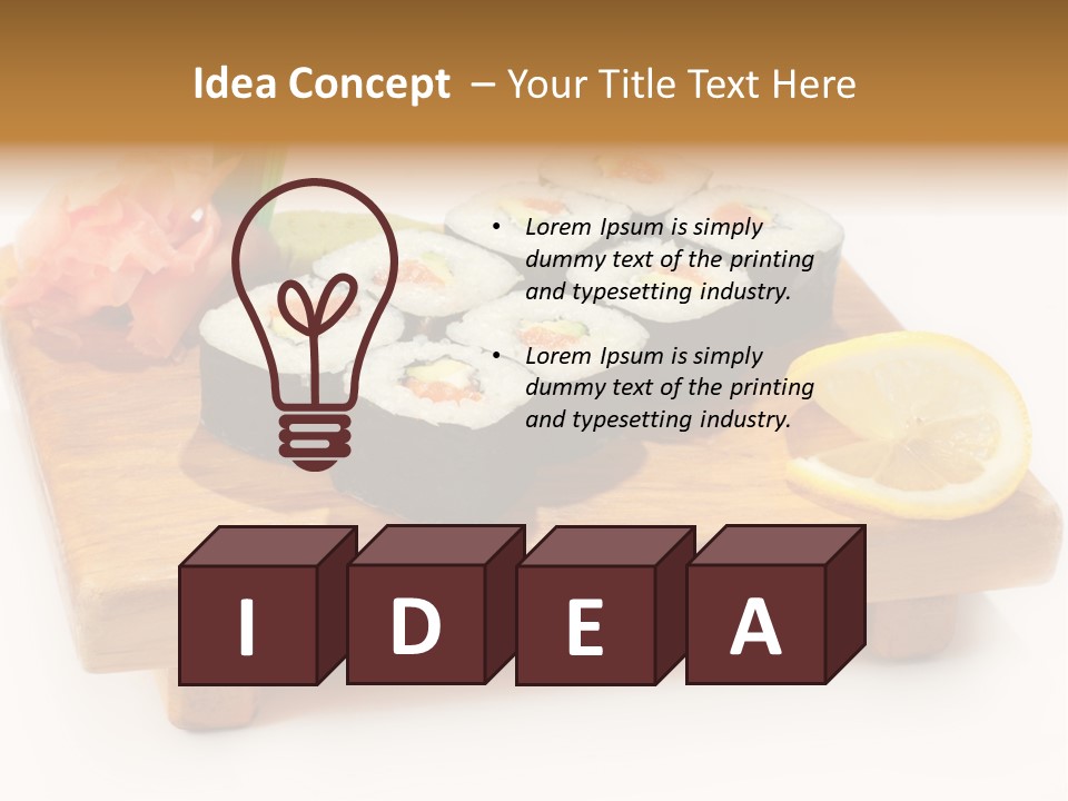 Unagi Cuisine Maki PowerPoint Template