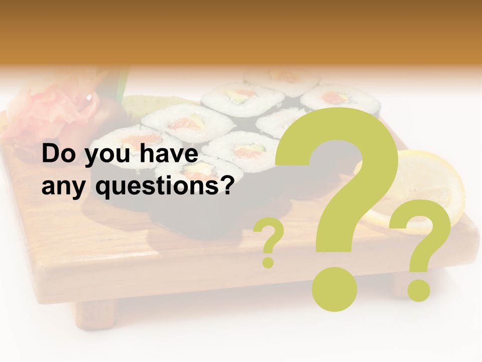 Unagi Cuisine Maki PowerPoint Template