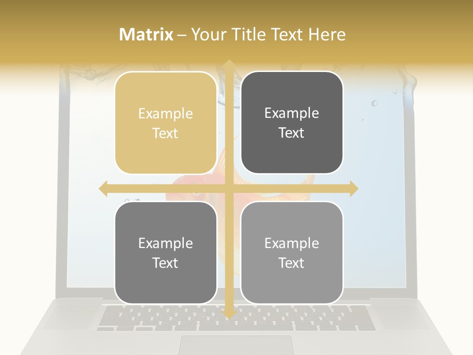 Screen White Fish PowerPoint Template