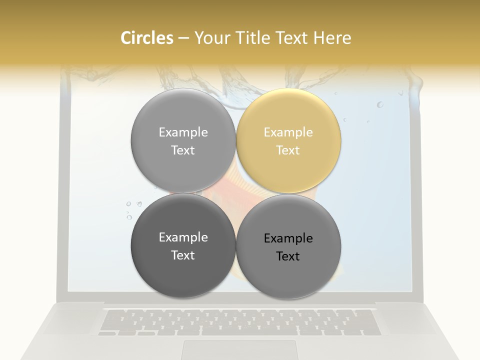 Screen White Fish PowerPoint Template