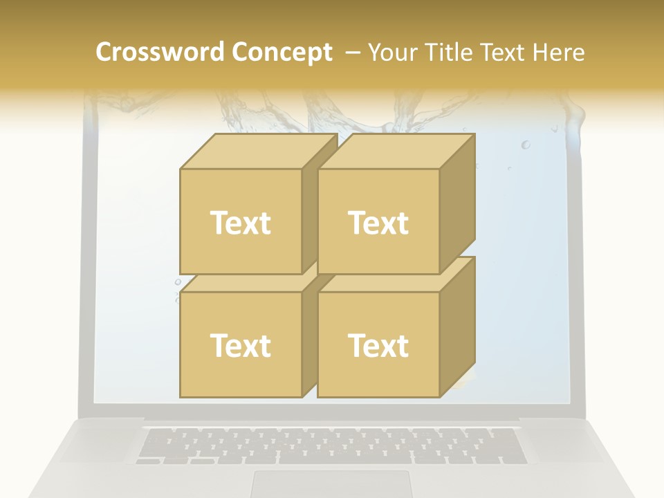 Screen White Fish PowerPoint Template