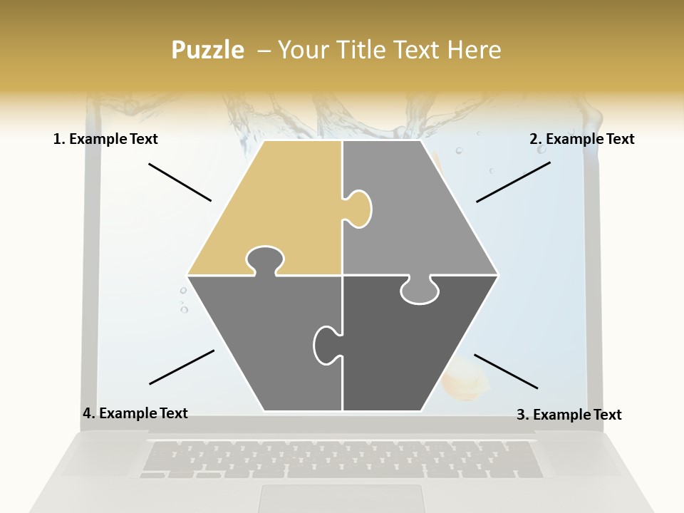 Screen White Fish PowerPoint Template