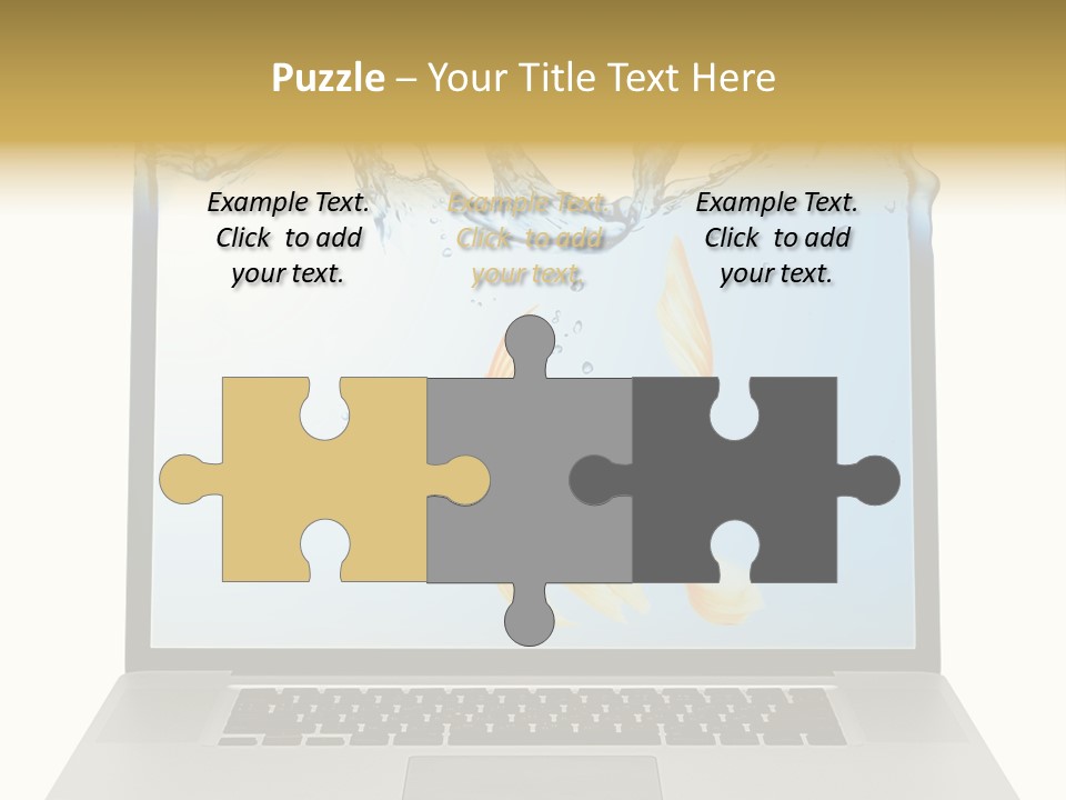 Screen White Fish PowerPoint Template