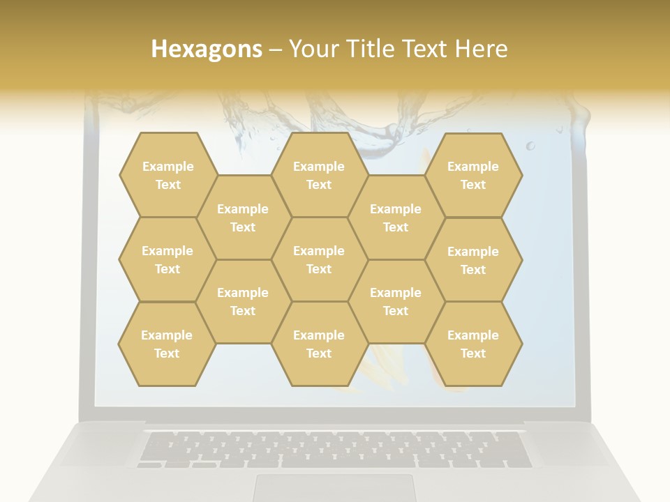 Screen White Fish PowerPoint Template