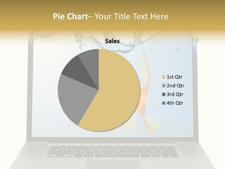 Screen White Fish PowerPoint Template