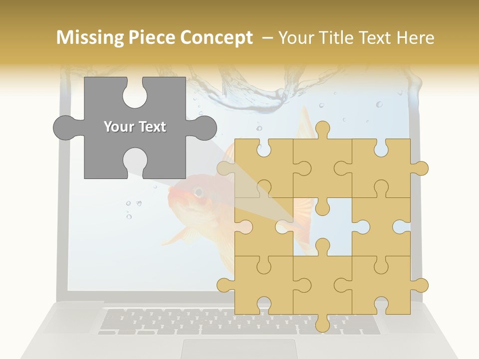 Screen White Fish PowerPoint Template