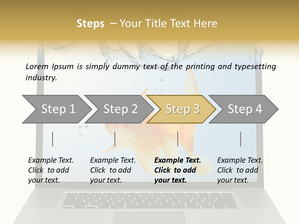Screen White Fish PowerPoint Template