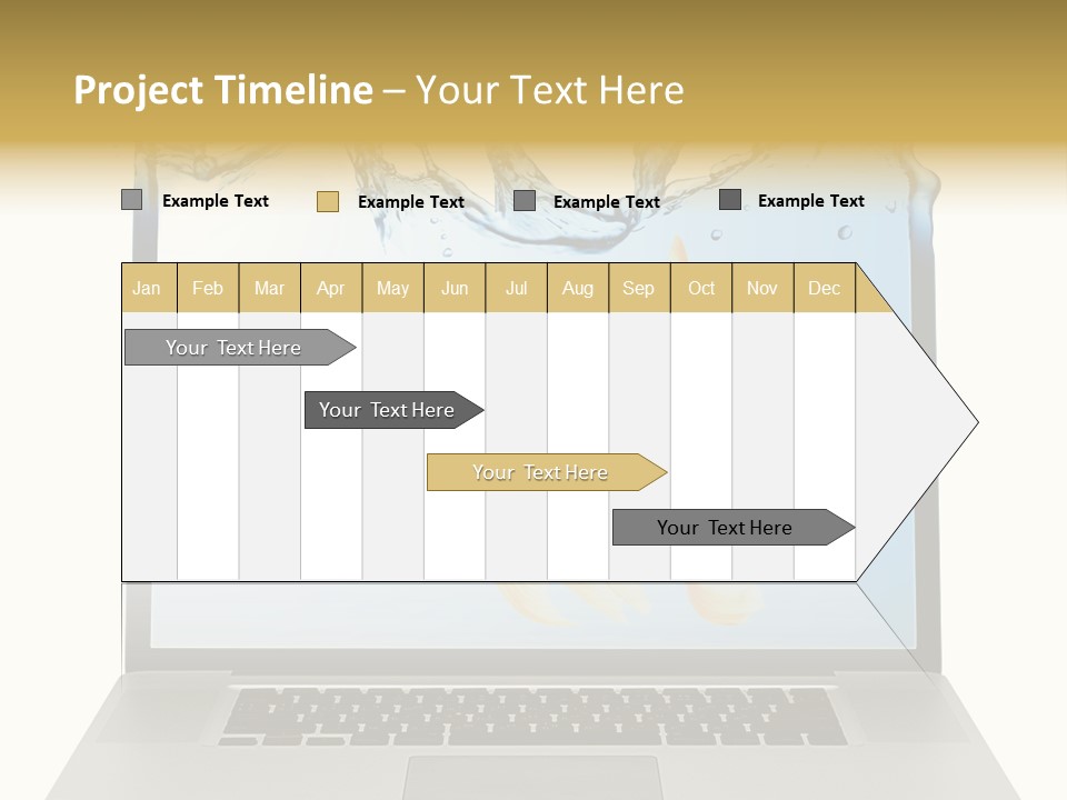 Screen White Fish PowerPoint Template