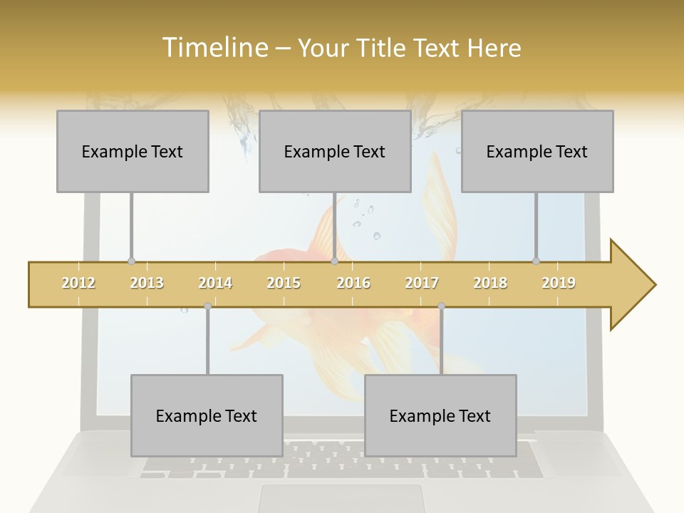 Screen White Fish PowerPoint Template